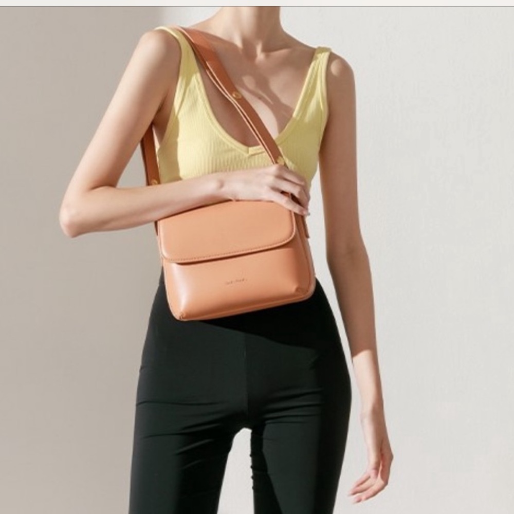 .Pixy. Load Side Backpack Small Square Bag in Orange